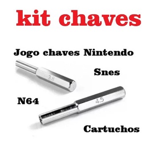 Chave game bit 3.8mm e 4.5mm, chave para n64, para console N-gc e snes cartucho para jogos Mega