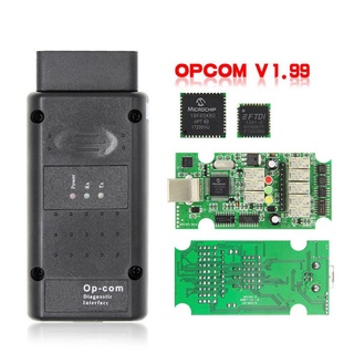 Scanner De Diagnóstico OPCOM V1.99 Para Opel OBD2 1.99 PIC18F458 FTDI Chip CANBUS OP-COM
