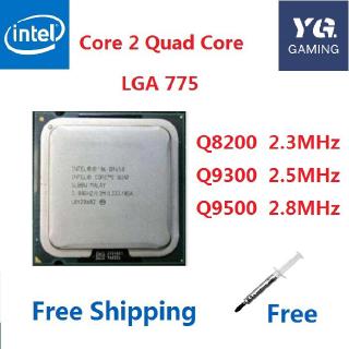 YG Processador GAMER Intel Core 2 Quad Q8200 / Q9300 / Q9400 / Q9500 / Q6600 775 para CPU / Fragmento G31 / G41 / P43