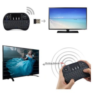 Mini Teclado Controle Sem Fio Para Smart Tv Tv Box Pc - Iluminado (2)