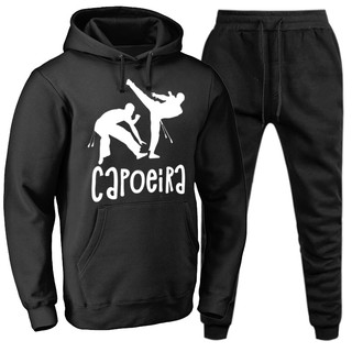 Abrigo Moletom Luta Capoeira Blusa + Calça Kit