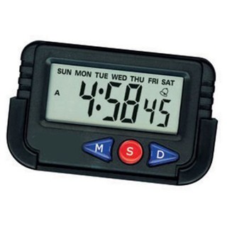 Relógio Digital Mini Carro Cronômetro Painel Despertador