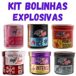 Kit C/18 Bolinhas Explosivas, Esquenta, Esfria Vibra E Pulsa