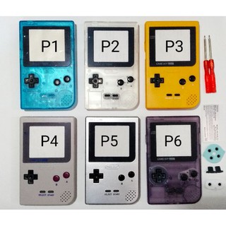 Carcaça Game Boy Pocket com Borrachas Condutoras e chaves X e Y