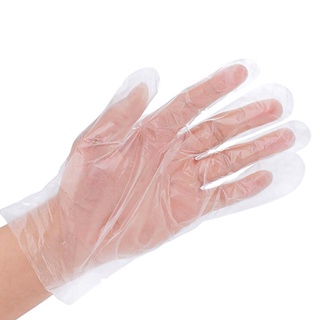 Luva Plástica Descartável Proteção Manicure Limpeza Com Higiene 100 Un