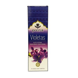 Incenso Indiano Violeta | Firmeza e Segurança Interior | Incenso de vareta | 7 Varetas Perfumadas
