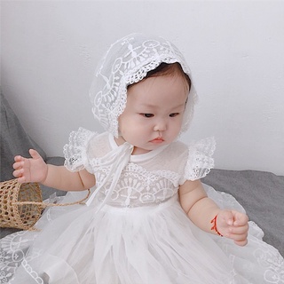 Vestido Da Menina Do Bebê Batismo Branco Conjunto 1 Anos Rendas Sem Mangas Batismo Vestido De Batismo Para O Bebê Menina (3)