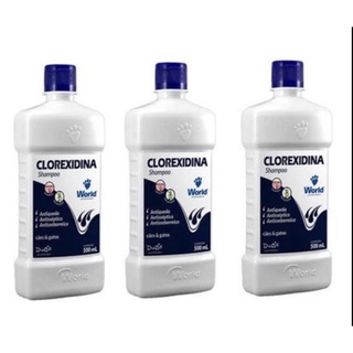Shampoo Clorexidina Dug's Cães 500ml - Kit c/3 unidades