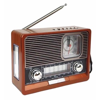 Radio Retro Antigo Vintage Am Fm Bluetooth com lanterna da Ecooda