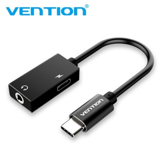 Vention USB C to 3.5mm Headphone Jack Adapter 2-in-1 Fast Charging USB Type C to Aux Female Audio Cable