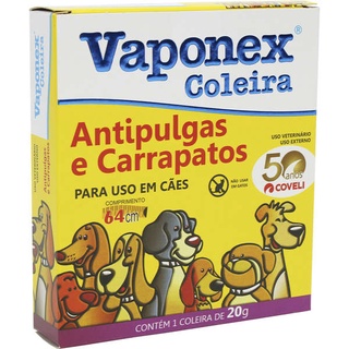 Coleira Anti Pulgas vaponex 20g