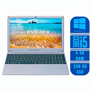 Notebook Everex Intel Core i5, 4GB DDR3, Tela 15.6”, 240GB SSD e Windows 10