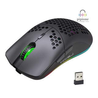 HXSJ T66 RGB 2.4G Wireless Gaming Mouse RGB Lighting Charging Mouse with Adjustable DPI Ergonomic Design for Desktop Laptop Black