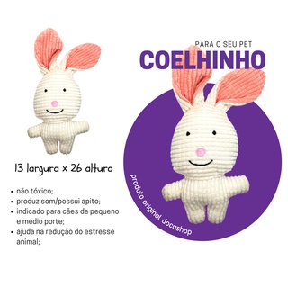 Brinquedo Pet Coelhinho Da Fazenda Com Apito 25cm (2)