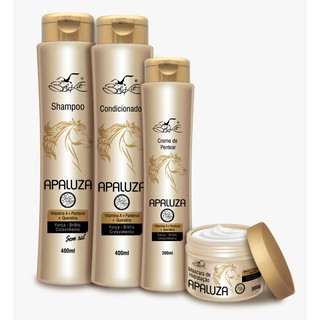 Kit Capilar Apaluza Belkit 4 produtos (Shampoo, Condicionador, Máscara e Creme de pentear)