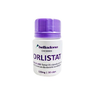 Orlistat 120mg - Combate a absorção de gordura no intestino - 30 caps