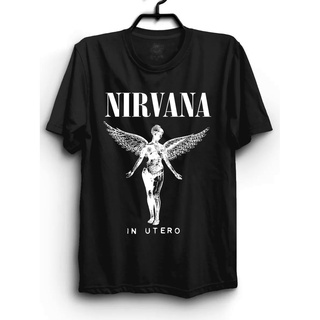 Camiseta Grunge Banda Nirvava In Utero