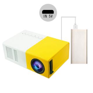 YG300 LED projector 600 lumens 3.5mm audio 320x240 pixels YG-300 HDMI USB mini projector home media player (6)
