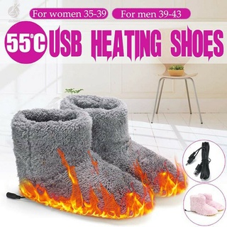 Inverno Usb Mais Quente Pé Sapatos De Pelúcia Quente Chinelo Elétrico Pés Calor Lavável Homens / Mulheres (4)