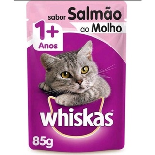 Sache whiskas sabor salmão 85gr