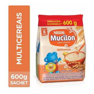 Cereal Infantil Multicereais Mucilon Sachê 600g 2 Unidades