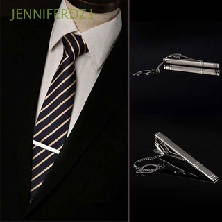 Jenniferz1 Grampo De Gravata Simples Prateado De Metal Multi Estilo / Multicolorido