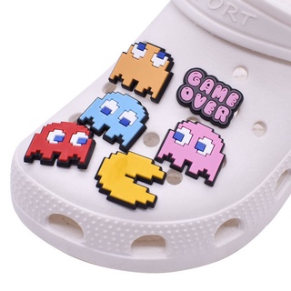 Popular game Pac-Man series Crocs Shoe charms Pins Jibbitz for Adults Kids Boys Girls