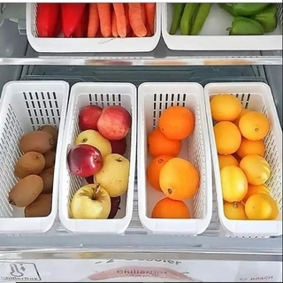 Cesto Organizador Plástico para Geladeira Prateleiras Retrátil Organizador para Verduras Ovos