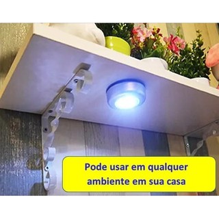 Lâmpada sem Fio com 3 LEDs para Armário/Cozinha/Luz Noturna (7)