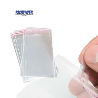 Saquinho Adesivado C/100Un Transparente Plástico P.P C/ ABA Incolor
