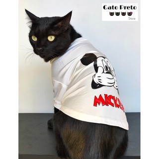 Roupa/Camiseta Pet Mickey Mouse (Para gatos e Cães). (3)