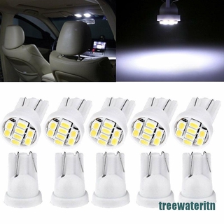 {ritn_hot}10X T10 8SMD 1206 White LED Interior Show Wide License Plate Light Bulb Lamp