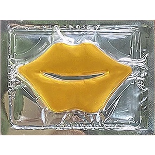 Máscara Labial de gel de colágeno ouro 24K hidrata os lábios, remover pele morta, anti-rugas, anti-rachaduras