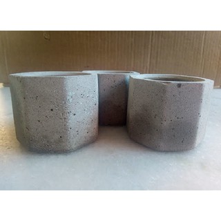 Kit 3 Mini vaso cachepot cimento p/ suculenta e lembrancinha (1)