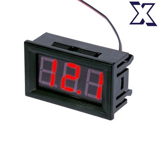 Voltímetro Digital LED Medidor De Bateria Automotivo 4.5-30v Azul e Vermelho
