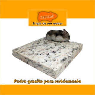 Pedra Granito para Resfriamento Terrário Hamster Gerbil Topolino Roedores Répteis