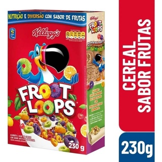 Cereais Kellogg's Froot Loops Frutas em caixa 230g