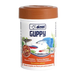 Ração Alcon Guppy 10g - Lebistes E Peixes De Pequeno Porte