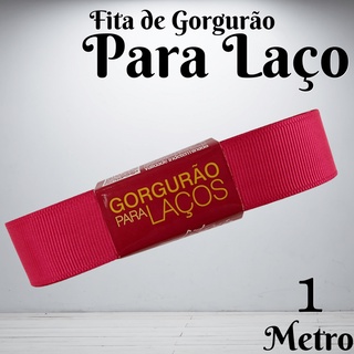 Fita De Gorgurão Para Laço 22mm Progresso | 1 Metro - Pink