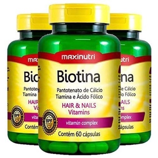 3x Biotina (3x 60 cápsulas) - MaxiNutri (1)