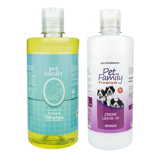 Combo Banho Pet Shampoo Filhotes + Leave In Neutros 500ml
