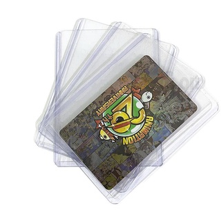 BLLOON 25 Pieces Rigid Plastic Storage Trading Card Clear Sleeves Basketball Sports Cards Card Holder Card Sleeves (5)