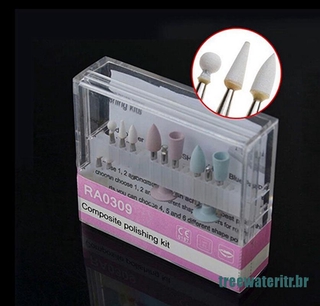 (- Hot) Novo Kit De Polimento Composite Dental Ra 0309 Para Ângulo De Baixa Velocidade