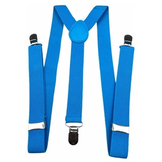 kit 3 suspensorios adulto suspenders masculino e feminino azul tiffany