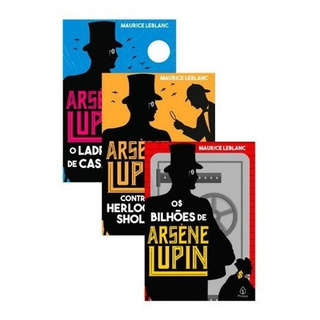 Kit 3 Livros Arsene Lupin Ladrão Casaca + Sherlock + Bilhões