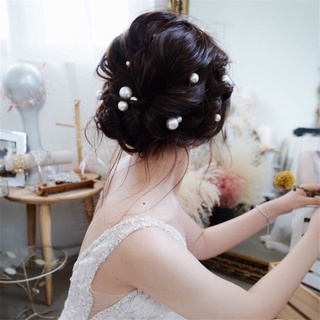[20 Pcs / Pack Korean INS Style Pearl Crystal Flowers Hair Sticks ] (4)