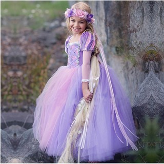 Nnjxd Fantasia De Princesa Tutu / Vestido De Aniversário / Roupa Infantil / Vestido De Cosplay Para Meninas (7)