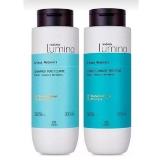 Kit Natura Lumina Shampoo Purificante Cabelos Lisos Regular / Refil