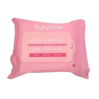 Lenço Demaquilante Removedor De Maquiagem Ruby Rose 25unidades (1)