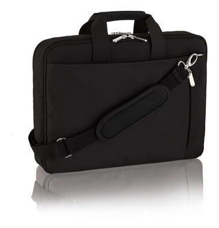 Pasta bolsa preta unisex executiva Para Carregar Notebook 14 Reforcada de nylon com costura reforcada maleta